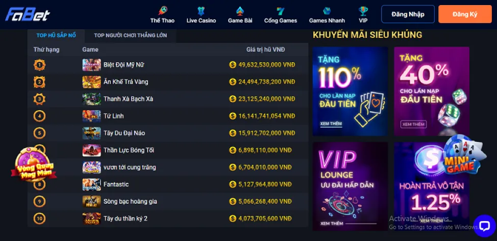 Tin tức game casino cpc188 win